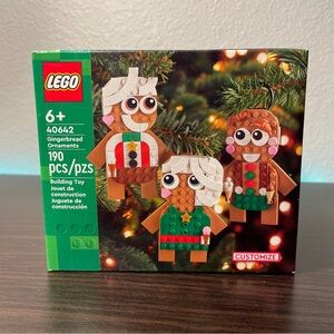 NEW Gingerbread Tree Ornaments LEGO CREATOR Exclusive 40642 RETIRED